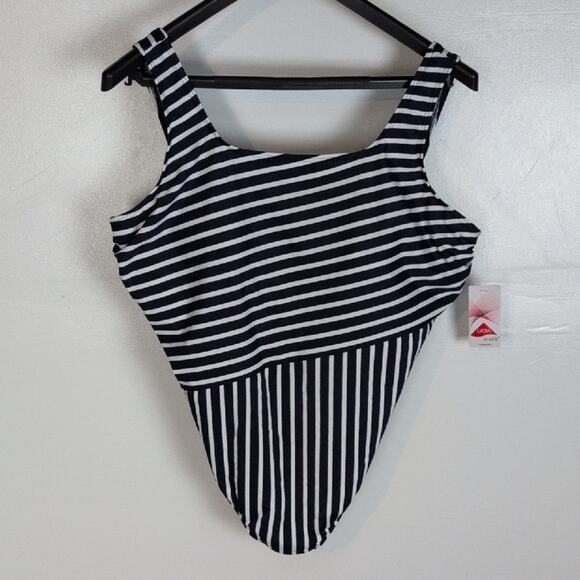 Lands' End Other - Lands' End NWT Nautical Stripe One Piece Swimsuit